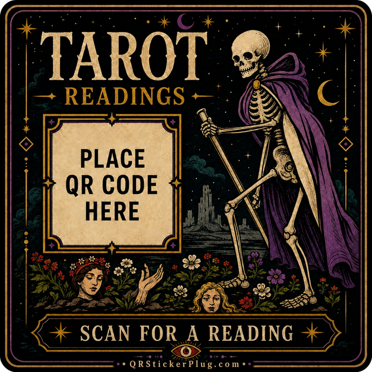 Tarot QR Stickers Major Arcanum