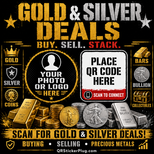 Gold & Silver Deals QR Sticker