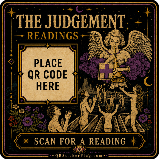 The Judgement Tarot Card QR Sticker