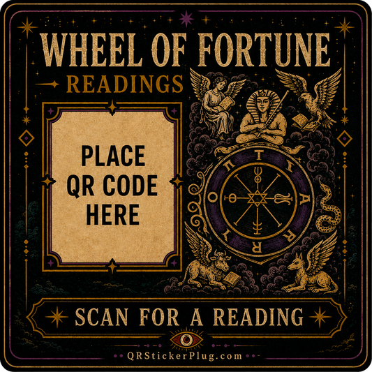 Wheel of Fortune Tarot Card QR Code